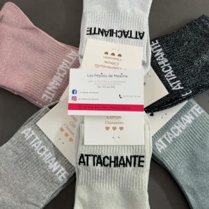 Chaussette à paillettes Attachiante