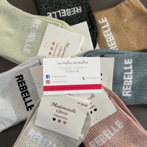 Chaussettes à paillettes Rebelle