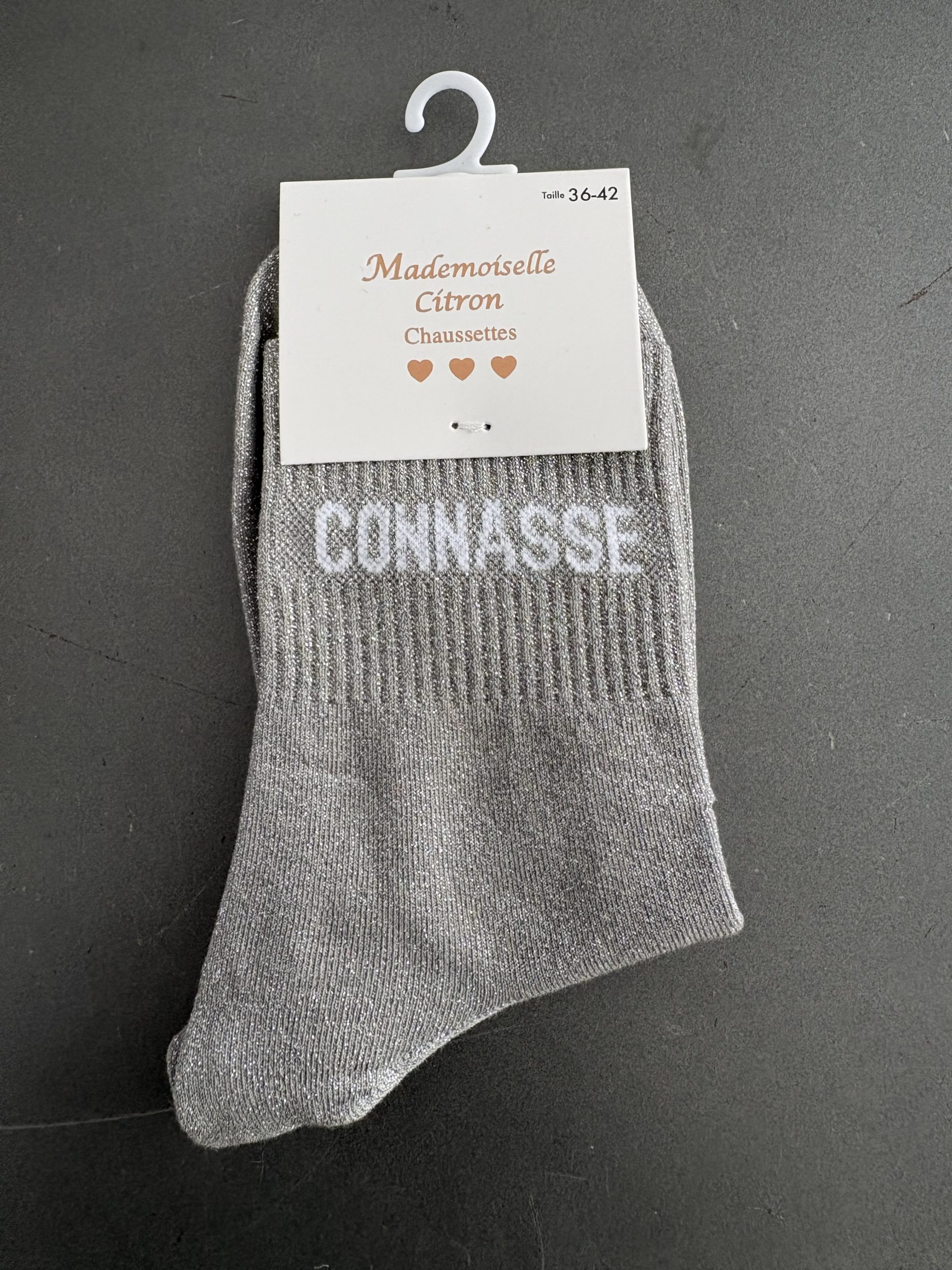 Chaussettes à paillettes « connasse » – Image 2